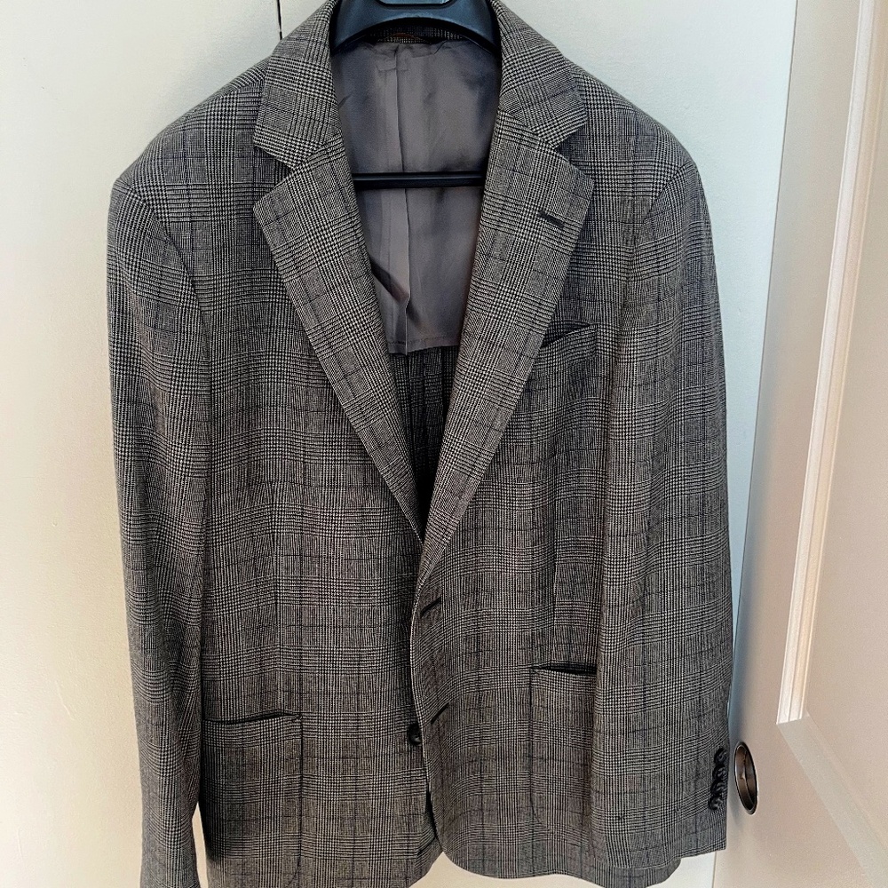 Brooks Brothers Glen Plaid (Prince of Wales) Full 2-Piece Suit